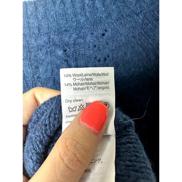 Point Sur XS Blue Crewneck Sweater - Picture 4 of 5